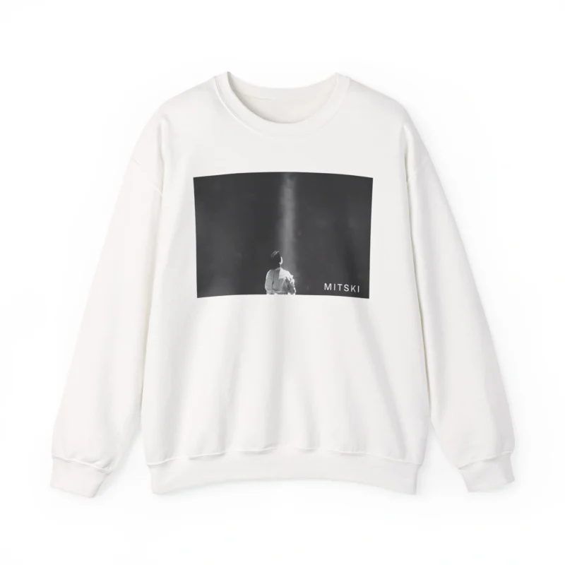 Mitski Lone Light Unisex Heavy Blend™ Crewneck Sweatshirt White