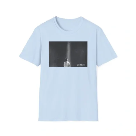 Mitski Lone Light Unisex Softstyle T-Shirt Light Blue Mitski Lone Light Unisex Softstyle T-Shirt Light Blue