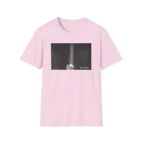 Mitski Lone Light Unisex Softstyle T-Shirt Light Pink Mitski Lone Light Unisex Softstyle T-Shirt Light Pink