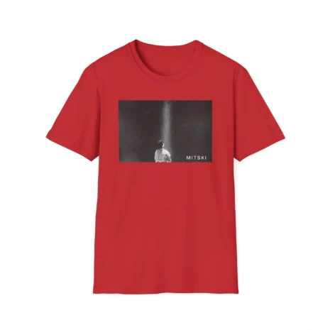 Mitski Lone Light Unisex Softstyle T-Shirt Red Mitski Lone Light Unisex Softstyle T-Shirt Red