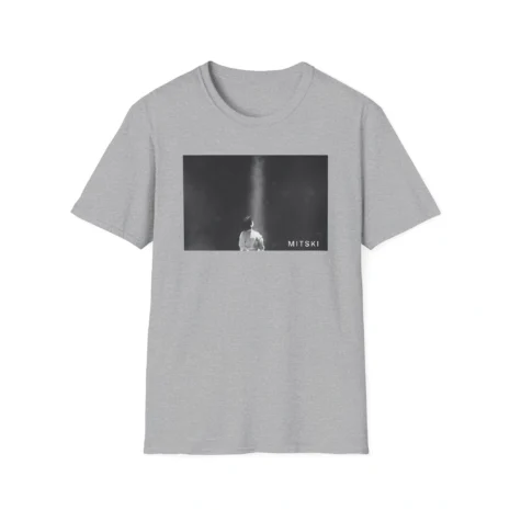 Mitski Lone Light Unisex Softstyle T-Shirt Sport Grey Mitski Lone Light Unisex Softstyle T-Shirt Sport Grey