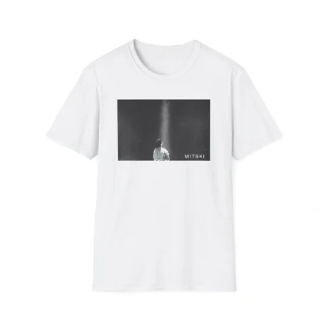 Mitski Lone Light Unisex Softstyle T-Shirt White Mitski Lone Light Unisex Softstyle T-Shirt White