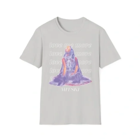 Mitski Love Me More Unisex Softstyle T-Shirt Ice Grey Mitski Love Me More Unisex Softstyle T-Shirt Ice Grey