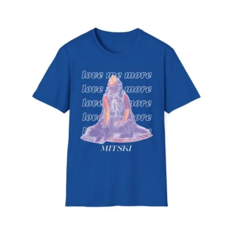Mitski Love Me More Unisex Softstyle T-Shirt Royal Mitski Love Me More Unisex Softstyle T-Shirt Royal