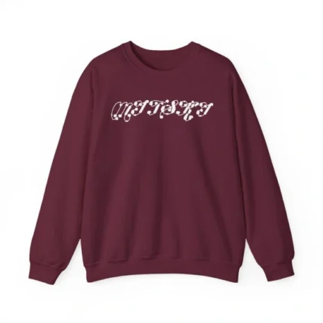 Mitski Midnight Drip Unisex Heavy Blend™ Crewneck Sweatshirt Maroon Mitski Midnight Drip Unisex Heavy Blend™ Crewneck Sweatshirt Maroon