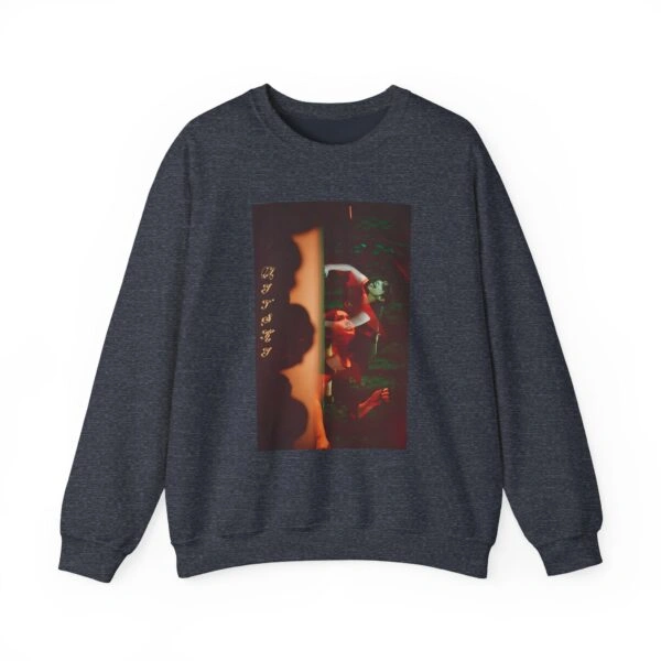 Mitski Midnight Reflection Unisex Heavy Blend™ Crewneck Sweatshirt Heather Sport Dark Navy