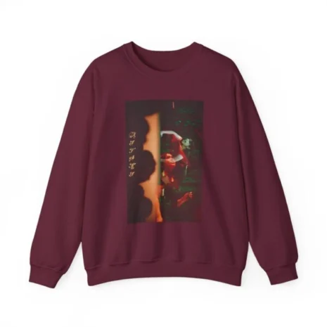Mitski Midnight Reflection Unisex Heavy Blend™ Crewneck Sweatshirt Maroon Mitski Midnight Reflection Unisex Heavy Blend™ Crewneck Sweatshirt Maroon