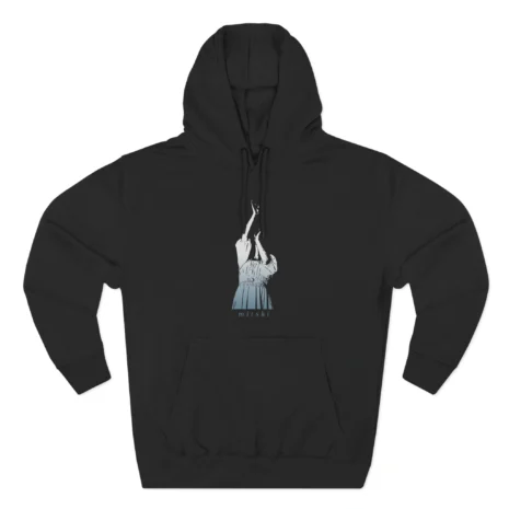 Mitski Motion Three-Panel Fleece Hoodie Black