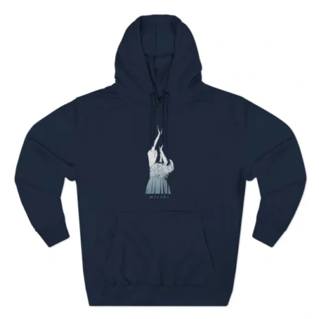 Mitski Motion Three-Panel Fleece Hoodie Navy Mitski Motion Three-Panel Fleece Hoodie Navy