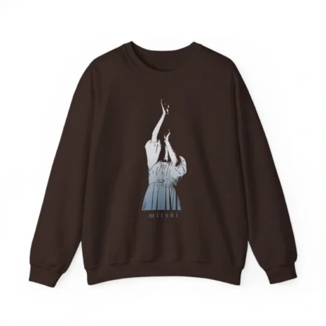 Mitski Motion Unisex Heavy Blend™ Crewneck Sweatshirt Dark Chocolate