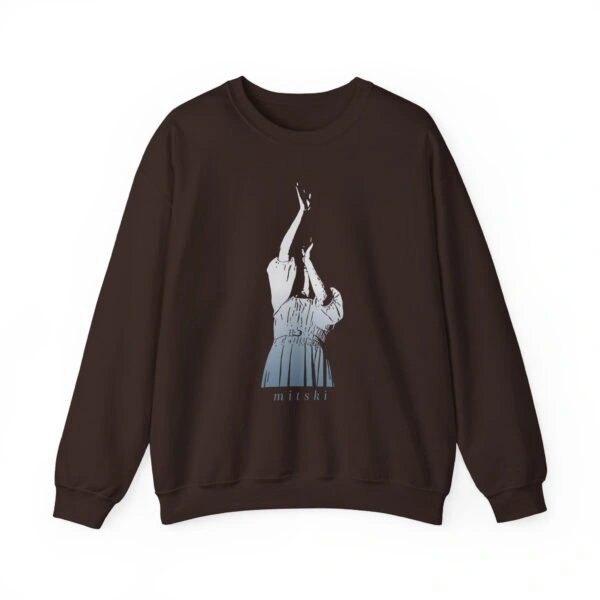 Mitski Motion Unisex Heavy Blend™ Crewneck Sweatshirt Dark Chocolate