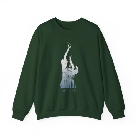 Mitski Motion Unisex Heavy Blend™ Crewneck Sweatshirt Forest Green Mitski Motion Unisex Heavy Blend™ Crewneck Sweatshirt Forest Green