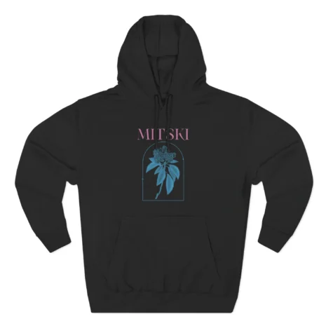 Mitski Mountain Laurel Raglan Three-Panel Fleece Hoodie Black Mitski Mountain Laurel Raglan Three-Panel Fleece Hoodie Black