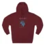 Mitski Mountain Laurel Raglan Three-Panel Fleece Hoodie Burgundy