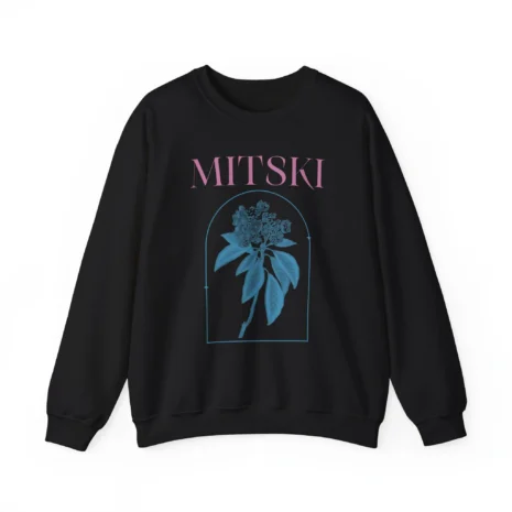 Mitski Mountain Laurel Raglan Unisex Heavy Blend™ Crewneck Sweatshirt Black Mitski Mountain Laurel Raglan Unisex Heavy Blend™ Crewneck Sweatshirt Black