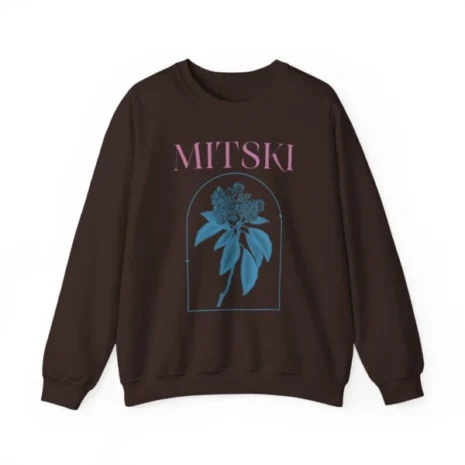 Mitski Mountain Laurel Raglan Unisex Heavy Blend™ Crewneck Sweatshirt Dark Chocolate Mitski Mountain Laurel Raglan Unisex Heavy Blend™ Crewneck Sweatshirt Dark Chocolate