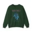 Mitski Mountain Laurel Raglan Unisex Heavy Blend™ Crewneck Sweatshirt Forest Green