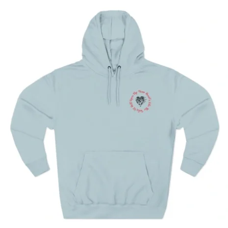Mitski Open Your Heart Three-Panel Fleece Hoodie Blue Mist Mitski Open Your Heart Three-Panel Fleece Hoodie Blue Mist