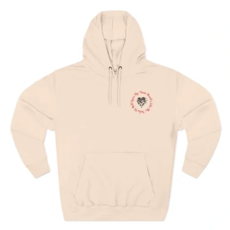 Mitski Open Your Heart Three-Panel Fleece Hoodie Pale Pink Mitski Open Your Heart Three-Panel Fleece Hoodie Pale Pink