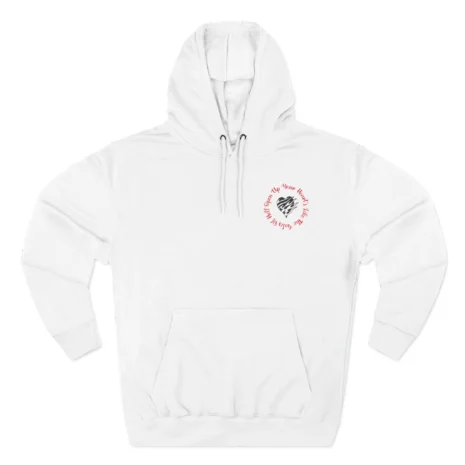 Mitski Open Your Heart Three-Panel Fleece Hoodie White Mitski Open Your Heart Three-Panel Fleece Hoodie White