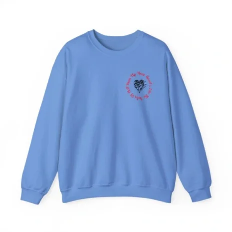 Mitski Open Your Heart Unisex Heavy Blend™ Crewneck Sweatshirt Carolina Blue Mitski Open Your Heart Unisex Heavy Blend™ Crewneck Sweatshirt Carolina Blue