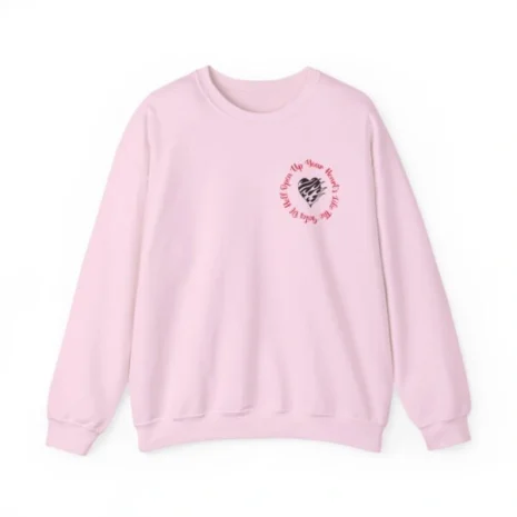 Mitski Open Your Heart Unisex Heavy Blend™ Crewneck Sweatshirt Light Pink Mitski Open Your Heart Unisex Heavy Blend™ Crewneck Sweatshirt Light Pink