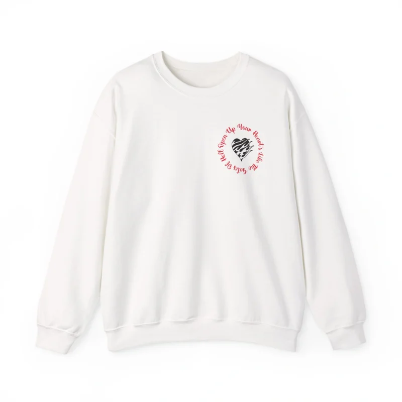 Mitski Open Your Heart Unisex Heavy Blend™ Crewneck Sweatshirt White