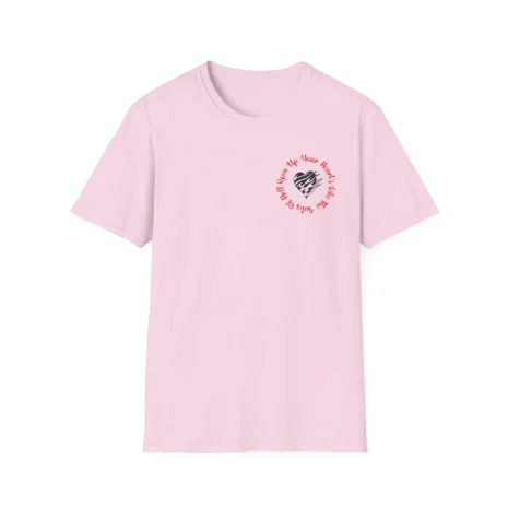 Mitski Open Your Heart Unisex Softstyle T-Shirt Light Pink Mitski Open Your Heart Unisex Softstyle T-Shirt Light Pink