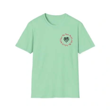 Mitski Open Your Heart Unisex Softstyle T-Shirt Mint Green Mitski Open Your Heart Unisex Softstyle T-Shirt Mint Green