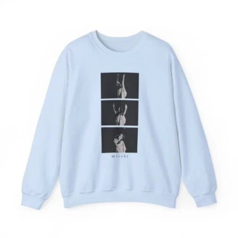 Mitski Photo Sequence Unisex Heavy Blend™ Crewneck Sweatshirt Light Blue Mitski Photo Sequence Unisex Heavy Blend™ Crewneck Sweatshirt Light Blue