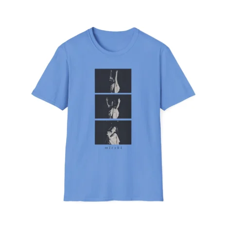 Mitski Photo Sequence Unisex Softstyle T-Shirt Carolina Blue Mitski Photo Sequence Unisex Softstyle T-Shirt Carolina Blue