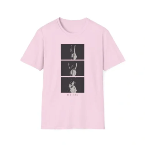 Mitski Photo Sequence Unisex Softstyle T-Shirt Light Pink Mitski Photo Sequence Unisex Softstyle T-Shirt Light Pink