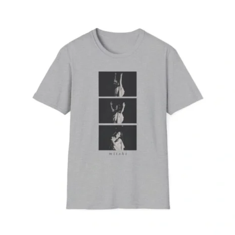 Mitski Photo Sequence Unisex Softstyle T-Shirt Sport Grey Mitski Photo Sequence Unisex Softstyle T-Shirt Sport Grey