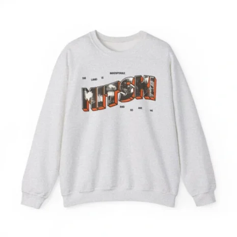 Mitski Postcard Unisex Heavy Blend™ Crewneck Sweatshirt Ash Mitski Postcard Unisex Heavy Blend™ Crewneck Sweatshirt Ash