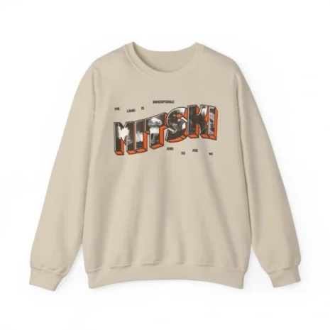 Mitski Postcard Unisex Heavy Blend™ Crewneck Sweatshirt Sand Mitski Postcard Unisex Heavy Blend™ Crewneck Sweatshirt Sand