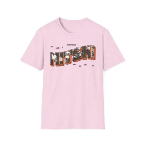 Mitski Postcard Unisex Softstyle T-Shirt Light Pink Mitski Postcard Unisex Softstyle T-Shirt Light Pink