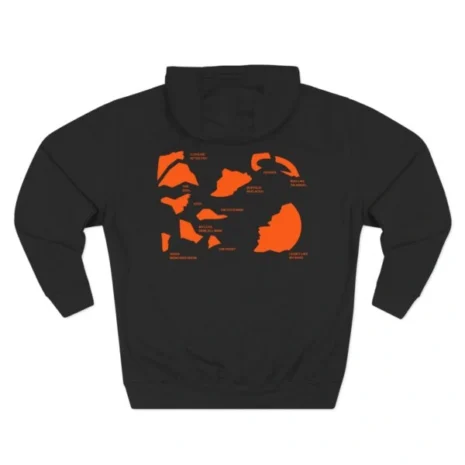 Mitski Shards Stonewash Three-Panel Fleece Hoodie Black Back Side Mitski Shards Stonewash Three-Panel Fleece Hoodie Black Back Side