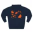 Mitski Shards Stonewash Three-Panel Fleece Hoodie Navy Back Side