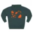 Mitski Shards Stonewash Three-Panel Fleece Hoodie Sports Green Back Side
