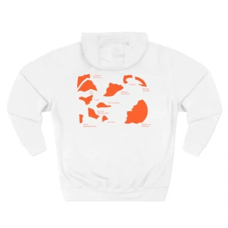 Mitski Shards Stonewash Three-Panel Fleece Hoodie White Back Side Mitski Shards Stonewash Three-Panel Fleece Hoodie White Back Side
