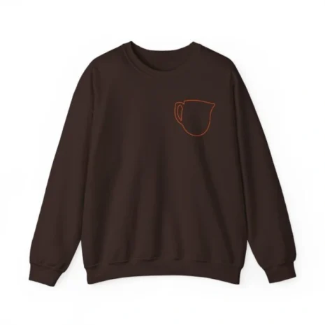 Mitski Shards Stonewash Unisex Heavy Blend™ Crewneck Sweatshirt Dark Chocolate