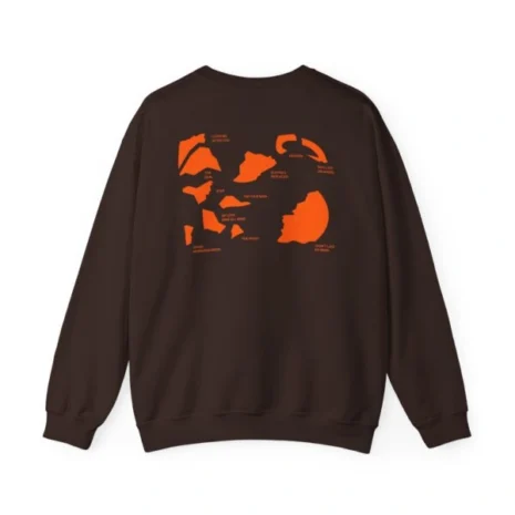 Mitski Shards Stonewash Unisex Heavy Blend™ Crewneck Sweatshirt Dark Chocolate Back Side Mitski Shards Stonewash Unisex Heavy Blend™ Crewneck Sweatshirt Dark Chocolate Back Side