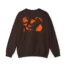 Mitski Shards Stonewash Unisex Heavy Blend™ Crewneck Sweatshirt Dark Chocolate Back Side