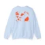 Mitski Shards Stonewash Unisex Heavy Blend™ Crewneck Sweatshirt Light Blue Back Side
