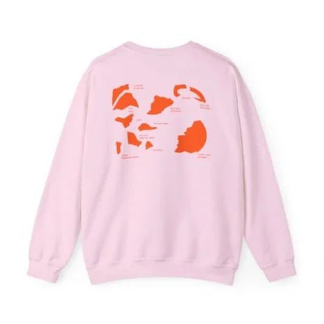 Mitski Shards Stonewash Unisex Heavy Blend™ Crewneck Sweatshirt Light Pink Back Side Mitski Shards Stonewash Unisex Heavy Blend™ Crewneck Sweatshirt Light Pink Back Side