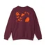 Mitski Shards Stonewash Unisex Heavy Blend™ Crewneck Sweatshirt Maroon Back Side