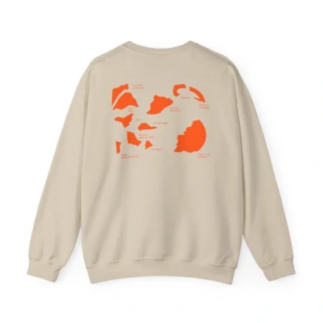 Mitski Shards Stonewash Unisex Heavy Blend™ Crewneck Sweatshirt Sand Back Side Mitski Shards Stonewash Unisex Heavy Blend™ Crewneck Sweatshirt Sand Back Side