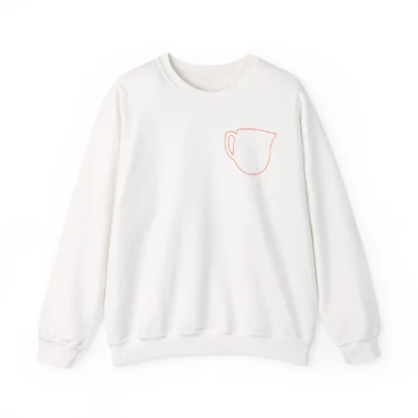 Mitski Shards Stonewash Unisex Heavy Blend™ Crewneck Sweatshirt White Mitski Shards Stonewash Unisex Heavy Blend™ Crewneck Sweatshirt White