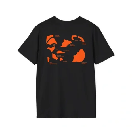 Mitski Shards Stonewash Unisex Softstyle T-Shirt Black Back Side Mitski Shards Stonewash Unisex Softstyle T-Shirt Black Back Side