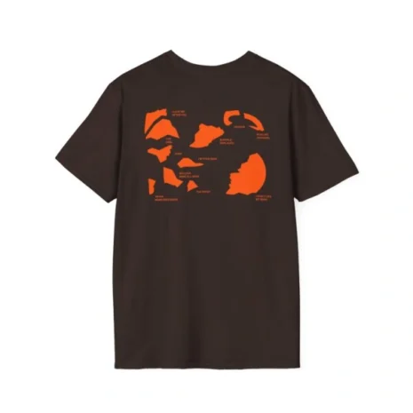 Mitski Shards Stonewash Unisex Softstyle T-Shirt Dark Chocolate Back Side Mitski Shards Stonewash Unisex Softstyle T-Shirt Dark Chocolate Back Side